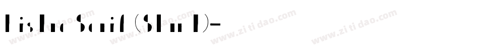 Bistro Serif (Slant)字体转换
